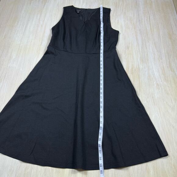 Talbots Black Sleeveless Scallop Neck Ponte Knit Dress Size 6 - Picture 11 of 15